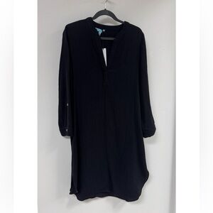 Michael Stars Double Gauze  Tamar Caftan in Black.